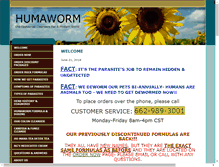 Tablet Screenshot of humaworm.com